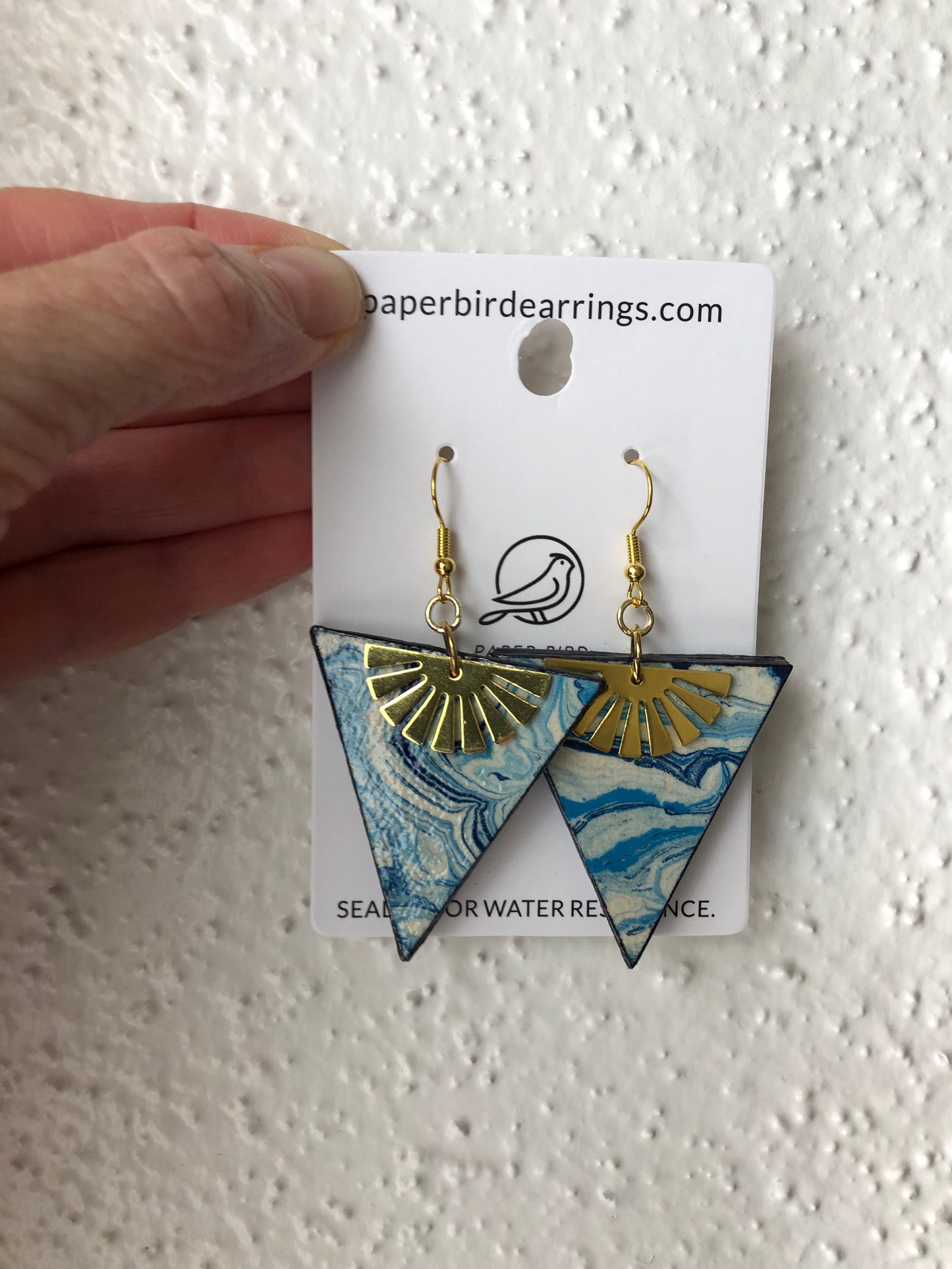 Sky-blue Marble Triangle