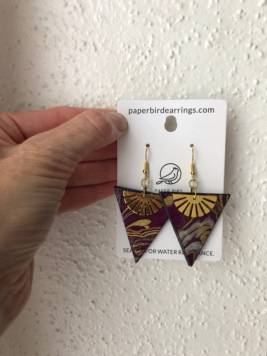 Violet Marble Triangle