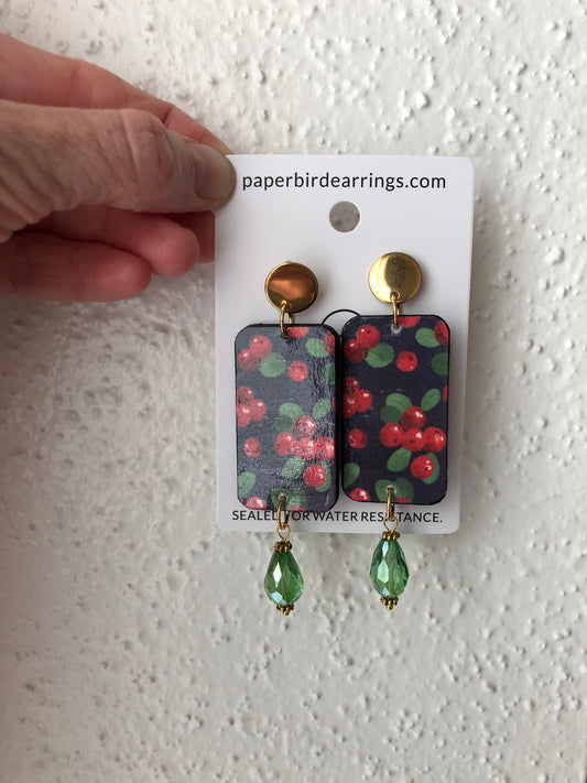 Sweet cherry drop earrings