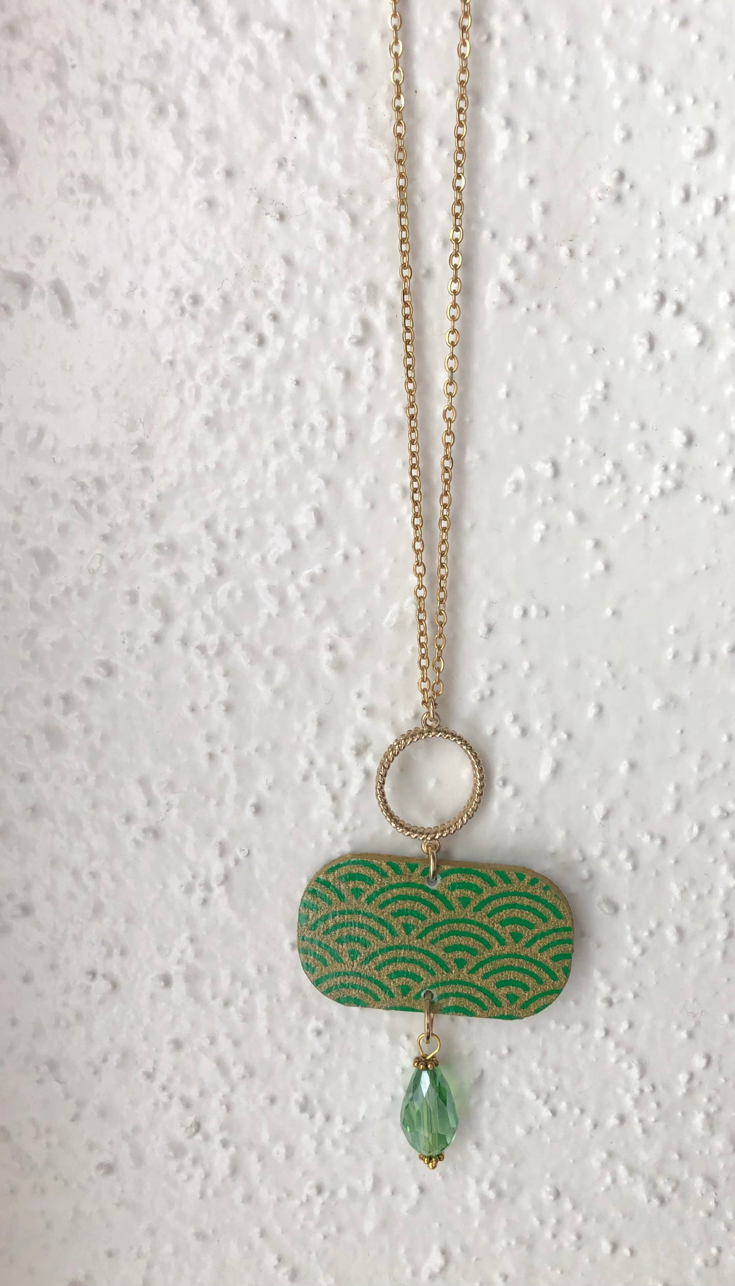 Japanese waves necklace