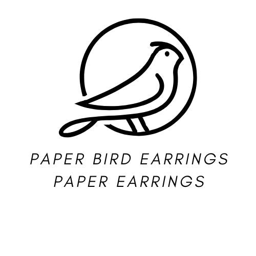 Paper Bird Earrings 